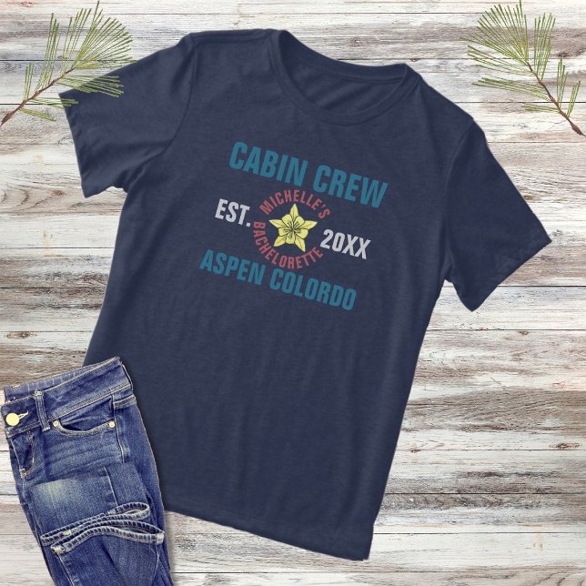 Camiseta Cabine da Equipe da Despedida de Solteira Colorado (Criador carregado)