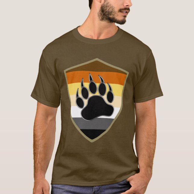 Camiseta Cabine de proteção do urso de gay (Frente)
