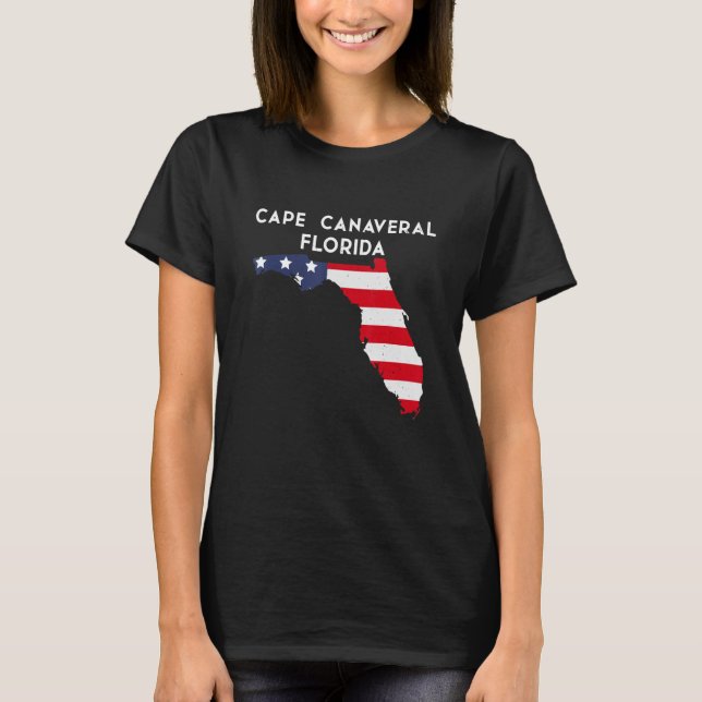 Camiseta Cabo Canaveral Flórida Estados Unidos América Viag (Frente)
