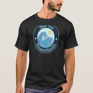 Camiseta Cabo Cod Mães Massachusetts Souvenir Surfer Náutic