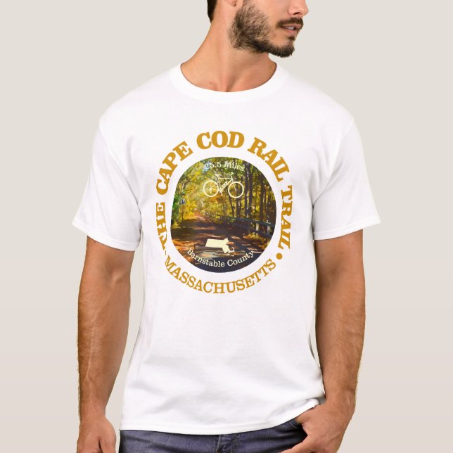 Camiseta Cabo Cod Rail Trail (ciclismo c) (Frente)