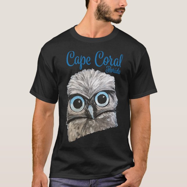 Camiseta Cabo Coral Florida Burrowing Owl (Frente)