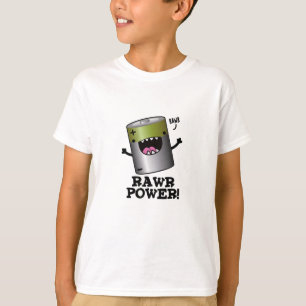Camiseta Cabo de alimentação Rawr da bateria de corte