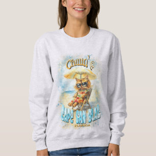 Camiseta Cabo San Blas Florida Beach Lounging Cat