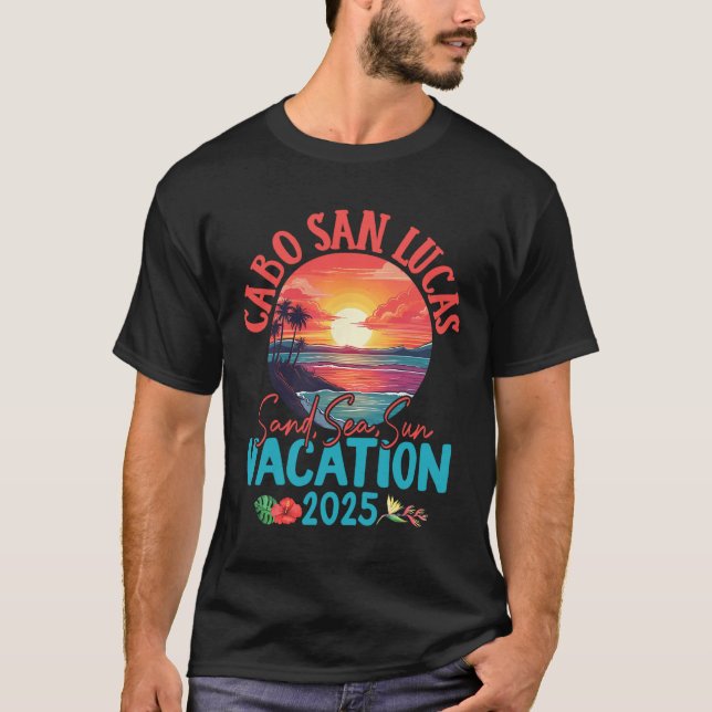 Camiseta Cabo San Lucas México Férias 2025 Souvenir Match (Frente)