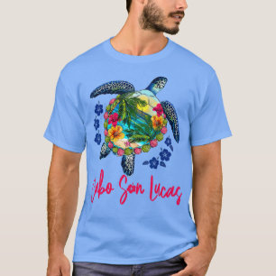 Camiseta Cabo San Lucas México Tartaruga do Mar Hibiscus Su