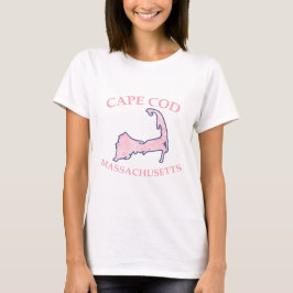 Camiseta Cabo Silhouette Preppy Pink Striped Women's