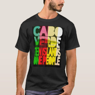 Camiseta Cabo Verde 10 Ilhas 1 Pessoas rasta