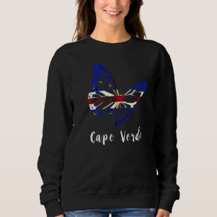 Camiseta Cabo Verde Borboleta Muda Esperança Bandeira Cabo-