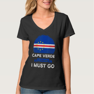 Camiseta Cabo Verde Chama Que Preciso Ir Bandeira De Cabo V