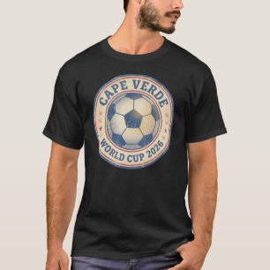 Camiseta Cabo Verde Copa do Mundo 2026 Vintage Retro Futebo