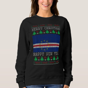 Camiseta Cabo Verde Flag Ugly Christmas