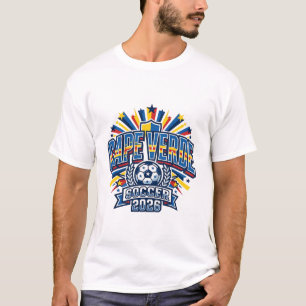 Camiseta Cabo Verde Futebol 2026 Futebol Negrito Tipografia