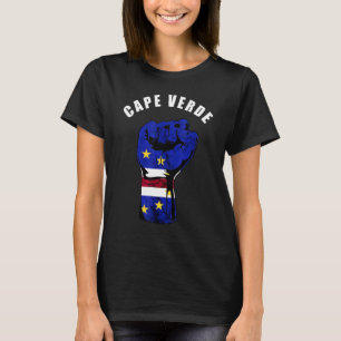 Camiseta Cabo Verde Handfist Cabo Verdean Pride Cabo Roots