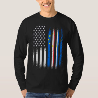 Camiseta Cabo Verdean American Patriot Groot Country USA Fl