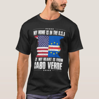 Camiseta Cabo Verdean American Patriot Grown Proud Home Hea
