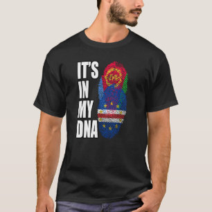 Camiseta Cabo Verdean E Eritreia Misturam DNA Heritage