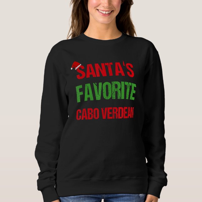Camiseta Cabo Verdean Funny Cabo Verde Pajama Natal (Frente)