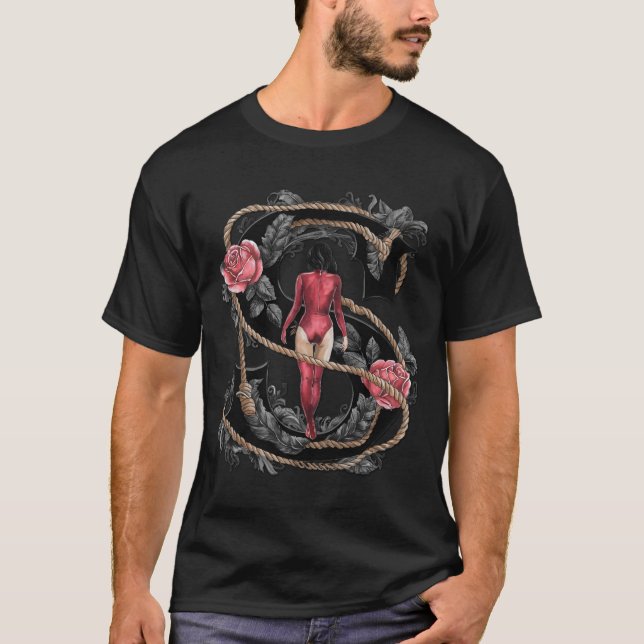 Camiseta Cabos e rosas (Frente)