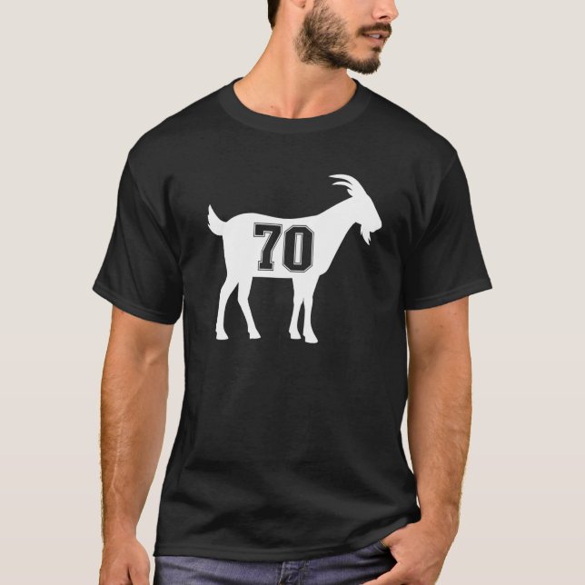 Camiseta Cabra 70 G.O.A.T. Número Setenta Cabra (Frente)