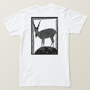Camiseta Cabra assustadora que olha para você de forma amea