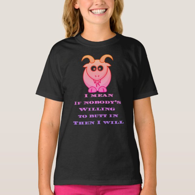 Camiseta cabra BILLY intrometida  (Frente)