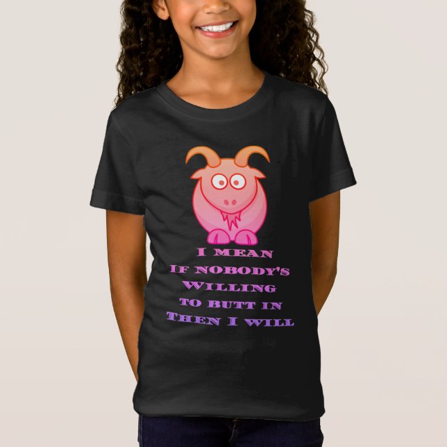Camiseta cabra BILLY intrometida  (Frente)