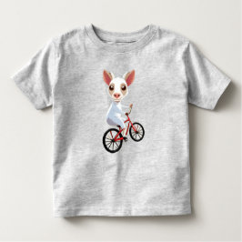 Camiseta Cabra branca e bonita de bicicleta