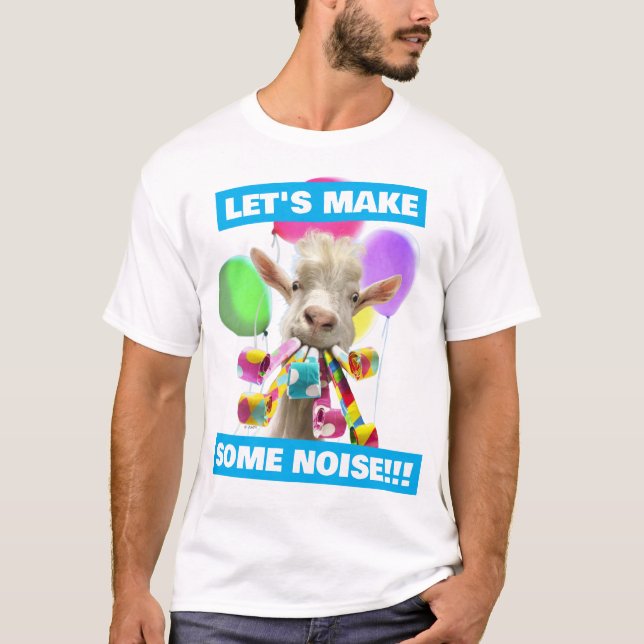 Camiseta Cabra com Apitos de Festa (Frente)