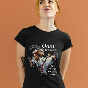Camiseta Cabra de caça engraçada Goat kwando