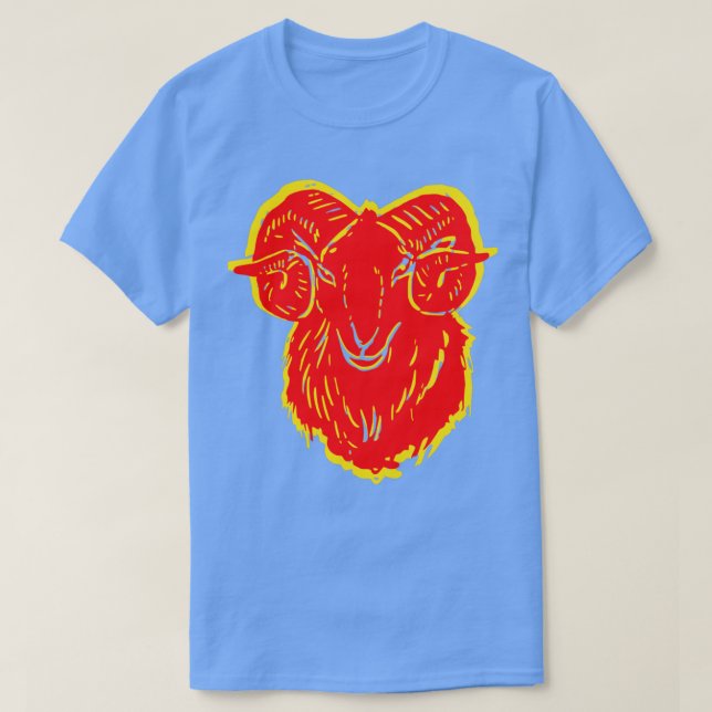 Camiseta Cabra de Fogo para Prosperidade  (Frente do Design)