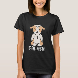 Camiseta Cabra de Ioga Pose de Lótus Iogue Meditação Femini