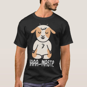Camiseta Cabra de Ioga Pose de Lótus Iogue Mulheres Meditaç