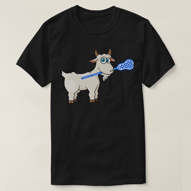 Camiseta Cabra de Lacrosse, animal bonito (Frente do Design)