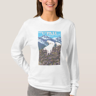 Camiseta Cabra de montanha branca FamilyUtah