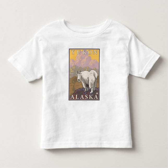 Camiseta Cabra de montanha - Yukon, Alaska (Frente)