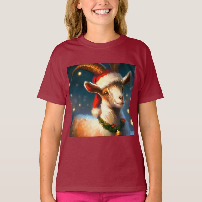 Camiseta Cabra de Natal 2 (Frente)