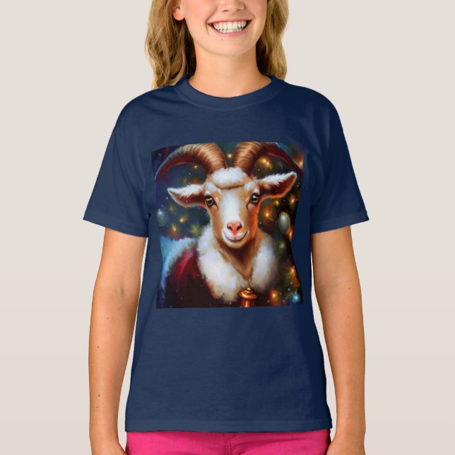 Camiseta Cabra de Natal 4 (Frente)