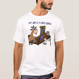 Camiseta Cabra engraçada no humor do trabalho do rodeio da