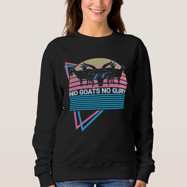 Camiseta Cabra Engraçada Retro Sem Cabras Sem Glória (Frente)