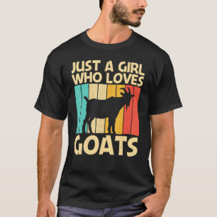 Camiseta Cabra Gira Para Garotas Mulheres Agricultora De Ca