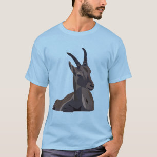 Camiseta Cabra Íbex Animal Arte Cabra