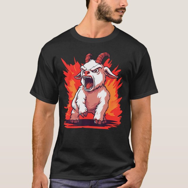 Camiseta Cabra Irritada Cabra Engraçada (Frente)