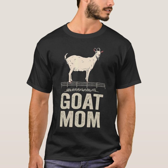 Camiseta Cabra Mãe Eu Amo Meu Capuz Retro Capuz (Frente)