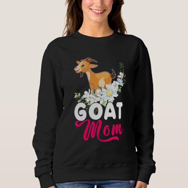 Camiseta Cabra Mãe Feliz Dia Da Mãe Flor Longe (Frente)