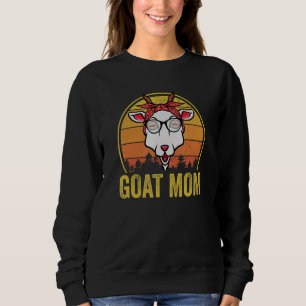 Camiseta Cabra Mãe Vintage Óculos de sol Fazenda Humor anim