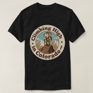 Camiseta Cabra Montanhesa Vintage do Colorado