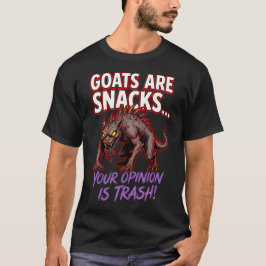 Camiseta Cabra-Sucção Cabras São Lanches Humor de Criptídeo