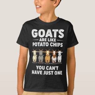 Camiseta Cabras Engraçadas São Como Batatas Fritas, Você Nã