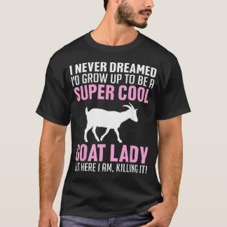 Camiseta Cabras Legais Para Mulheres Meninas Falante de Cab
